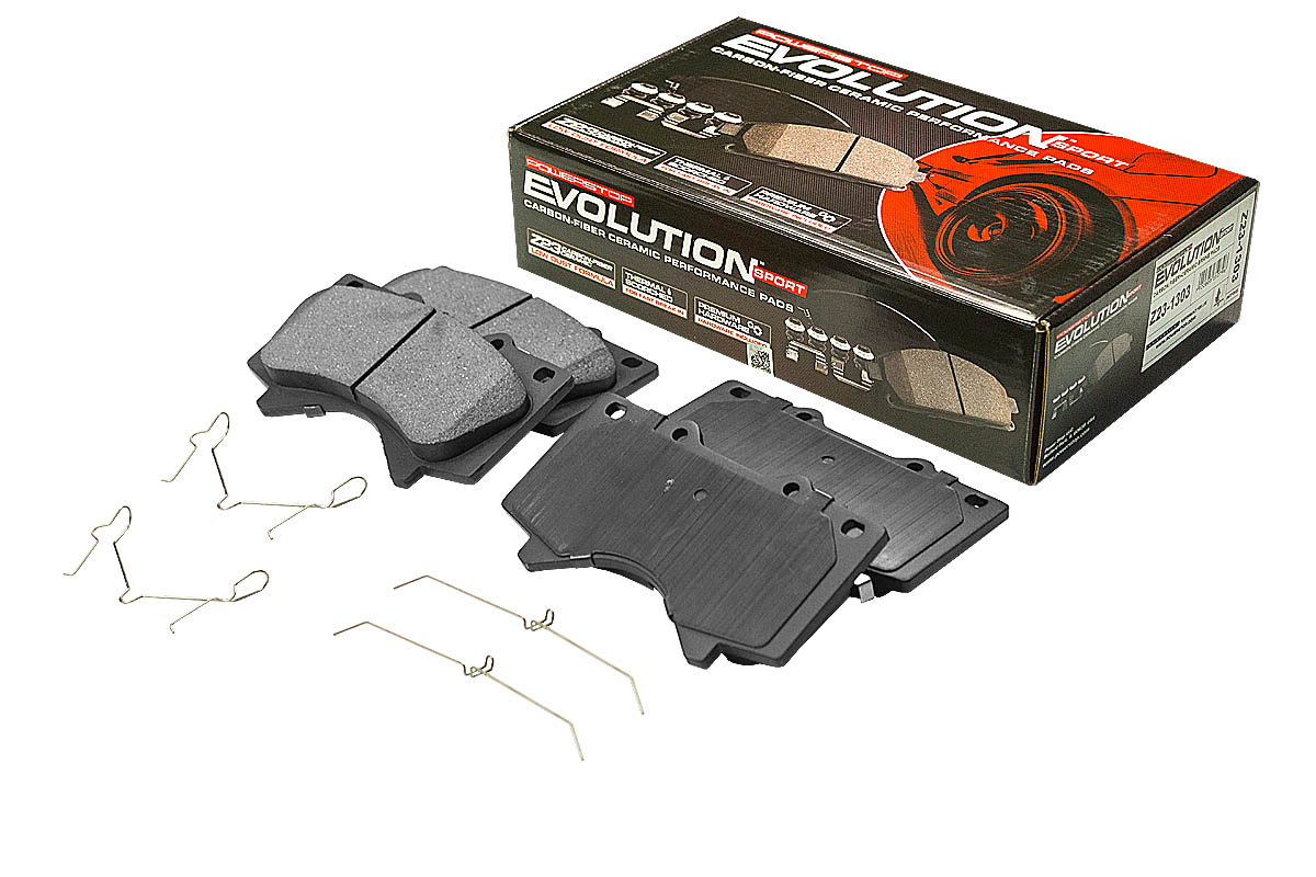 Передние керамические колодки Evolution Sport Z23 для Lexus LX III, Toyota Land Cruiser 200, Sequoia II, Tundra II
