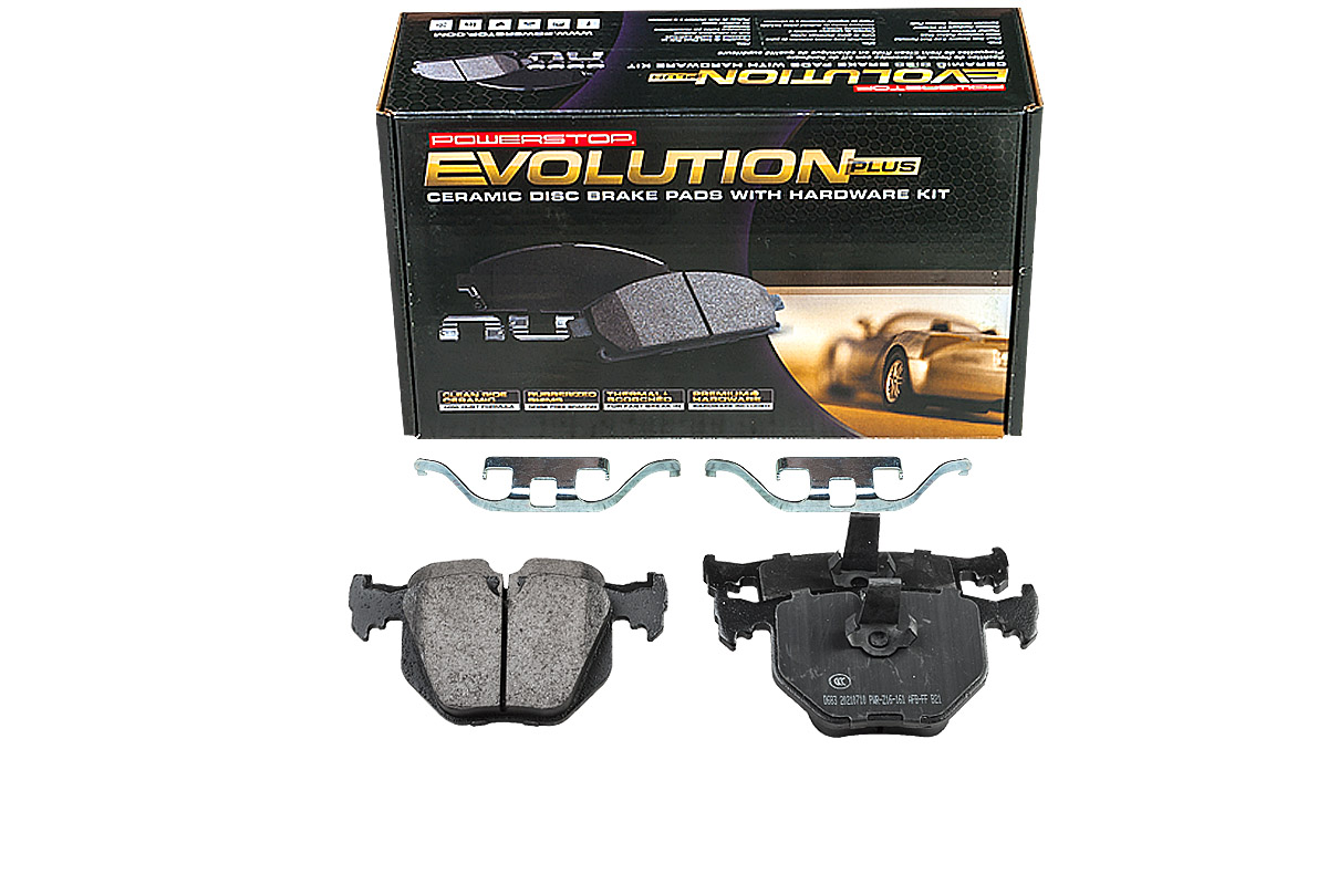 Задние керамические колодки Evolution PLUS Z17 для BMW 3 (E46), 5 (E39), 7 (E38), X5 (E53), Z4 (E85/E86)