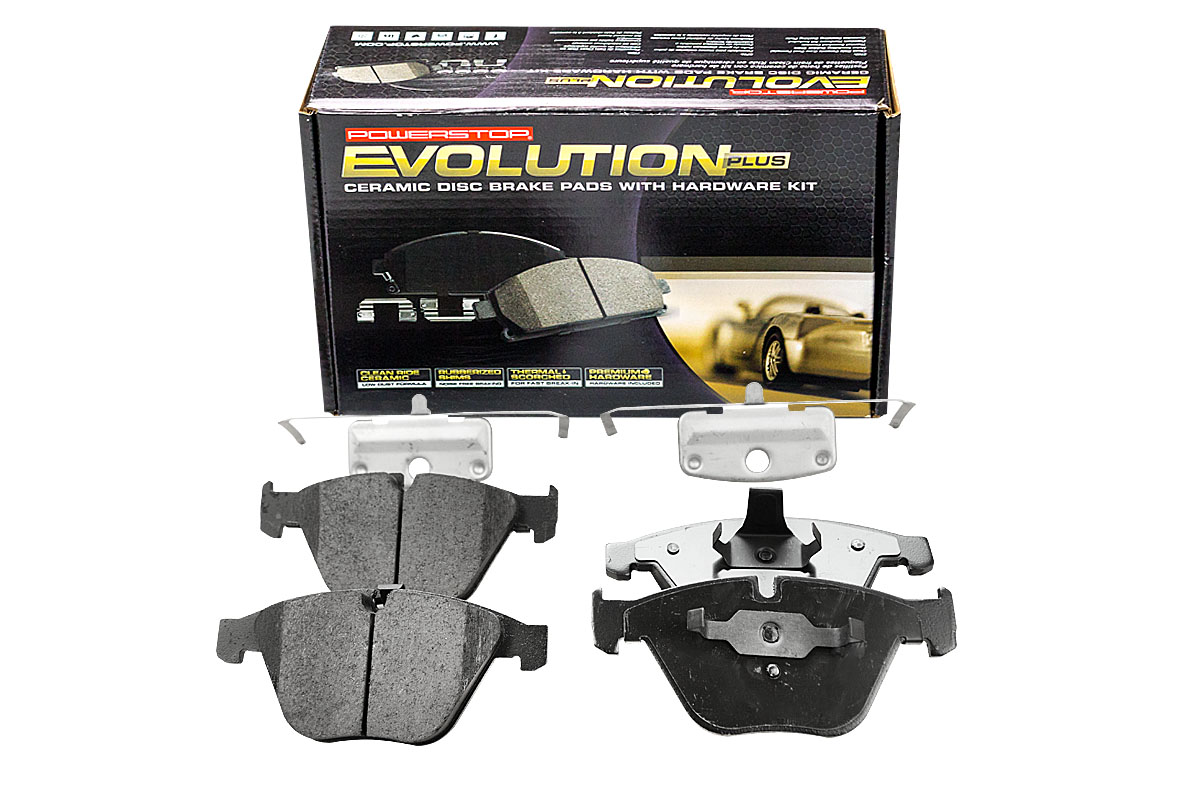 Передние керамические колодки Evolution PLUS Z17 для BMW 1 (E81/E82/E87/E88), 3 (E90/91/92/93), 5 (E60/E61), 6 (E63/E64), 7 (E65, E66), X1 (E84), Z4 (E89)