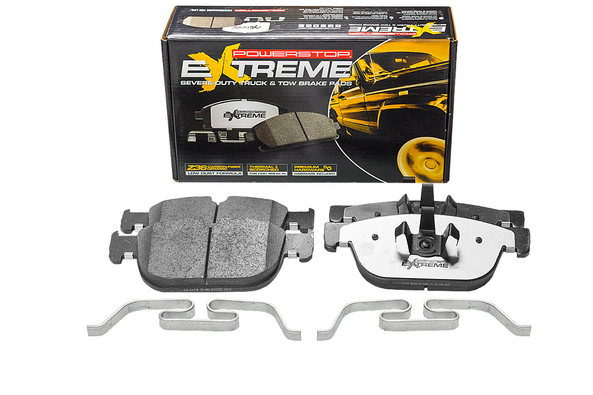 Передние керамические колодки Extreme Truck & Tow Z36 для Volvo S60 III, S90 II, V60 II, V90 II, XC40 I, XC60 II, XC90 II