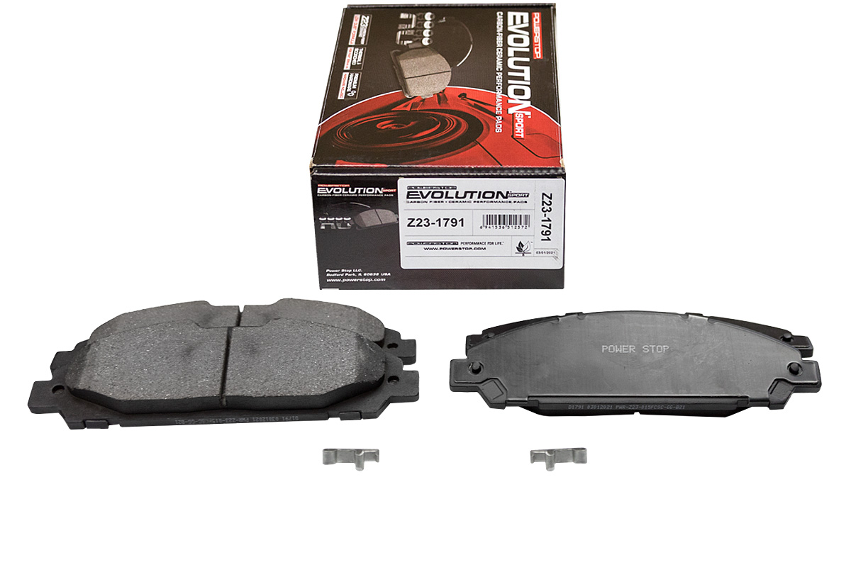 Передние керамические колодки Evolution Sport Z23 для Ford Mustang 2014+