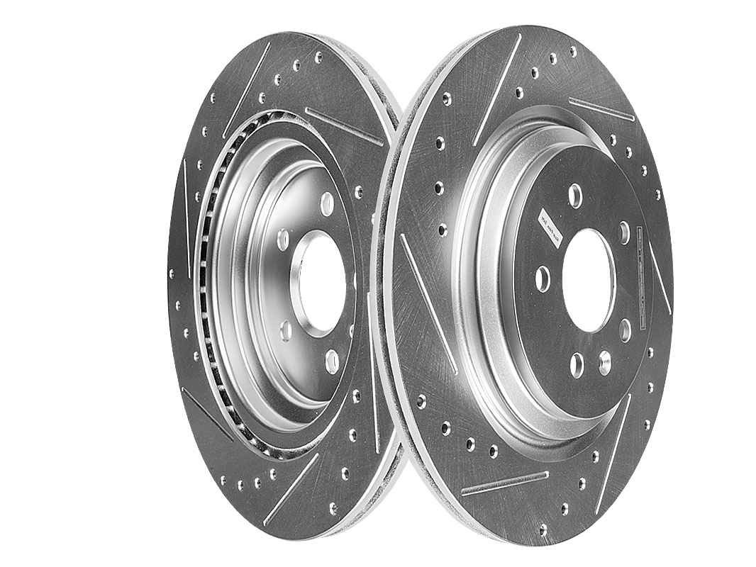 Задний тормозной диск Evolution с перфорацией и насечками, в покрытии GEOMET для LiXiang L6, L7, L8, L9