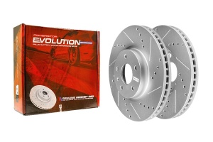 Передний тормозной диск Evolution с перфорацией и насечками, в покрытии GEOMET для Ford Mondeo V