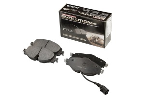 Передние керамические колодки Evolution PLUS Z17 для Audi A3 (8V/8Y), Q3 (F3), Volkswagen Golf VII/VIII, Passat B8 2014+, Tiguan II 2016+, Skoda Karoq 2017+, Kodiaq 2016+, Octavia III/IV, Superb III