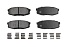 Задние керамические колодки Evolution PLUS Z17 для Lexus LX III, Toyota Land Cruiser 200, Sequoia II, Tundra II