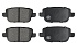 Задние керамические колодки Evolution Sport Z23 для Ford Focus, Galaxy, Kuga, Mondeo, S-MAX, Land Rover Freelander, Volvo S80, V70, XC70
