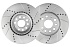 Передний тормозной диск Evolution с перфорацией и насечками, в покрытии GEOMET для Audi A3, Q3, TT, SEAT Leon, Skoda Kodiaq, Octavia, Superb, Volkswagen Golf, Jetta, Passat, Tiguan