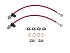 Тормозные армированные шланги HARDi передние Lexus RX 3/Lexus RX 4/ Toyota Highlander GSU40/45