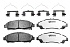 Передние керамические колодки Extreme Street Performance Z26 для Cadillac XT5 2016+, XT6 2019+, Chevrolet Blazer 2018+, Traverse 2017+