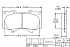 Передние керамические колодки Evolution PLUS Z17 для Lexus GX II, LX III, Toyota Hilux VIII, Land Cruiser 200, Land Cruiser Prado 150