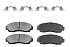 Передние керамические колодки Evolution PLUS Z17 для Changan CS75, Haval F7, H6, Honda CR-V, Crosstour, Odyssey