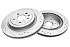 Задний тормозной диск Evolution с перфорацией и насечками в покрытии GEOMET для Cadillac CTS II