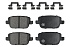 Задние керамические колодки Evolution Sport Z23 для Ford Focus, Galaxy, Kuga, Mondeo, S-MAX, Land Rover Freelander, Volvo S80, V70, XC70