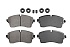 Передние керамические колодки Evolution Sport Z23 для Jaguar E-Pace, Land Rover Discovery Sport, Range Rover Evoque