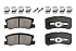 Задние керамические колодки Evolution PLUS Z17 для Citroen C3 Aircross, C4 Aircross, Jeep Compass, Mitsubishi ASX, Lancer, Outlander, Pajero, Pajero Sport, Peugeot 4007, 4008