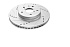 Передний тормозной диск Evolution с перфорацией и насечками в покрытии GEOMET для Subaru Forester 2018+