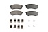 Задние керамические колодки Evolution PLUS Z17 для Lexus GX II, Toyota Fortuner II, Land Cruiser 200, Land Cruiser Prado 150, Mitsubishi Pajero IV, Pajero Sport II